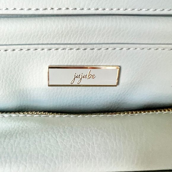 JuJuBe Million Pockets Backpack in Earth Leather, Seafoam Blue - ONE OF A KIND main image 6